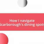 How I navigate Scarborough’s dining spots
